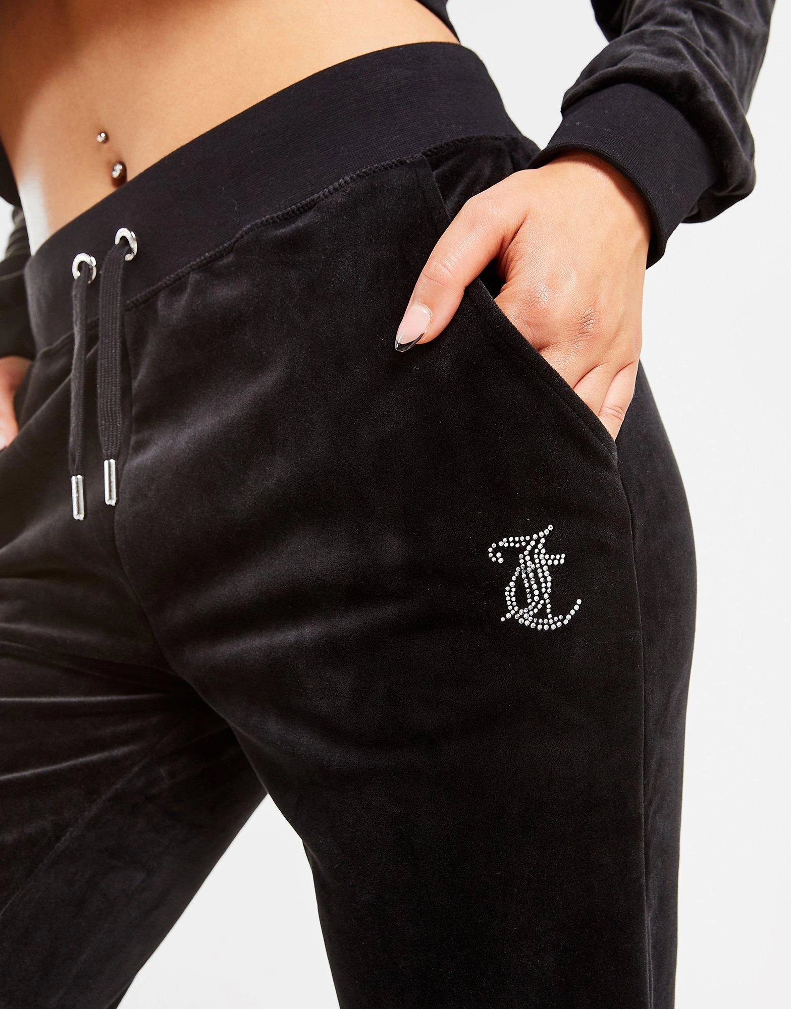 JUICY COUTURE Diamante Velour Joggingbukser Dame - Billede 6