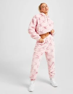 JUICY COUTURE All Over Print Faux Fur Joggers