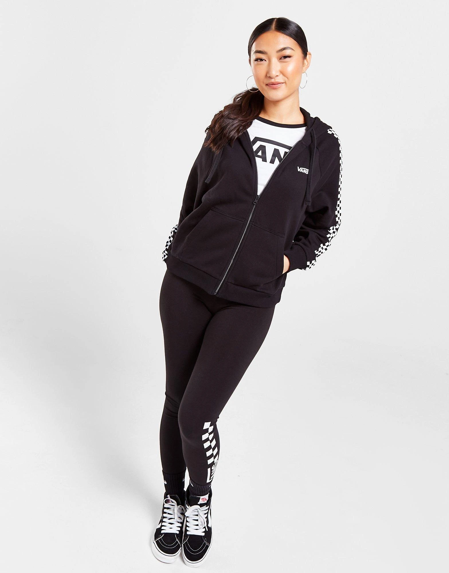 Vans Checkerboard Full Zip Hoodie - Billede 4