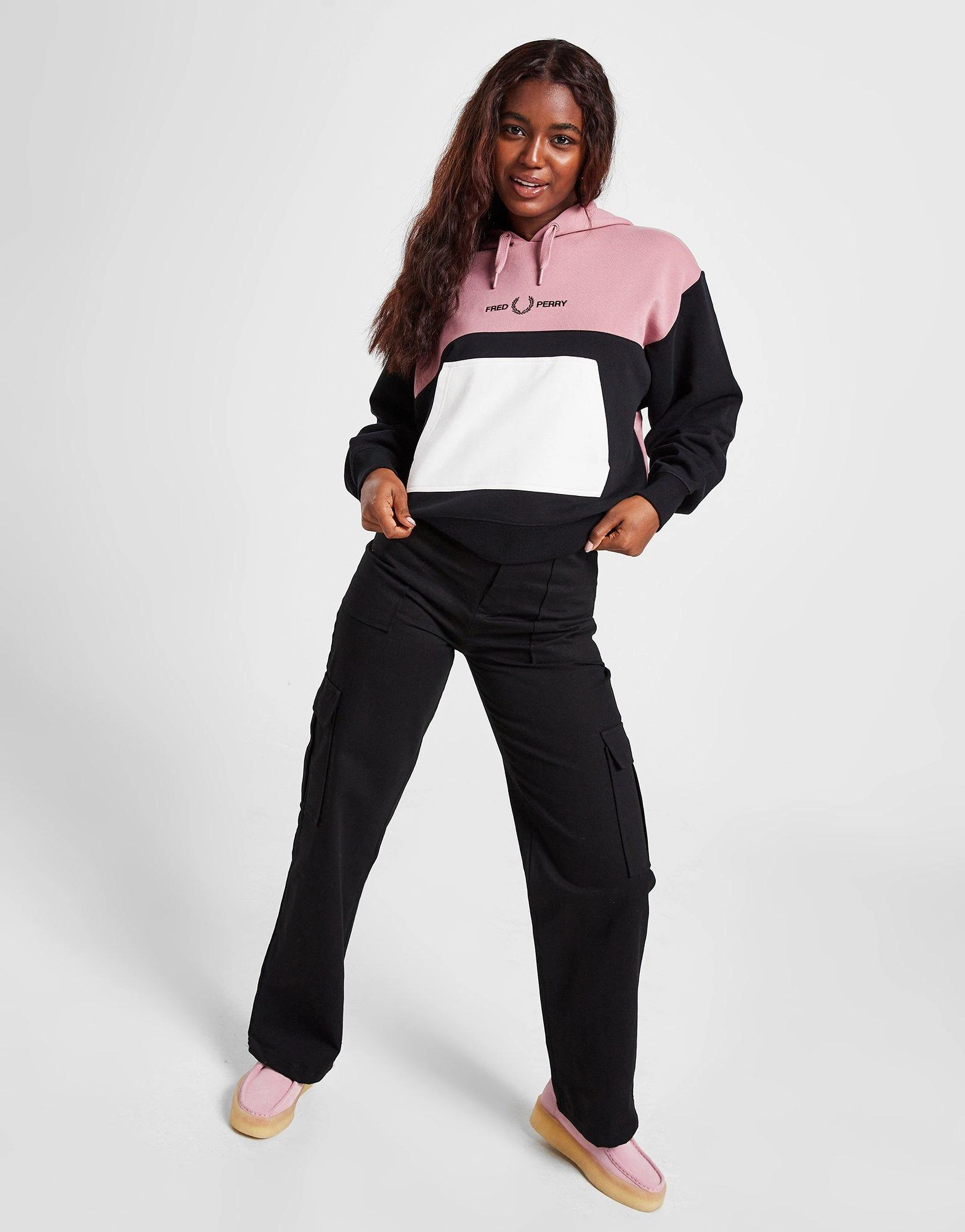 Fred Perry Colour Block Overhead Hoodie - Billede 5