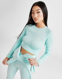 Gym King Formation Long Sleeve Crop Top