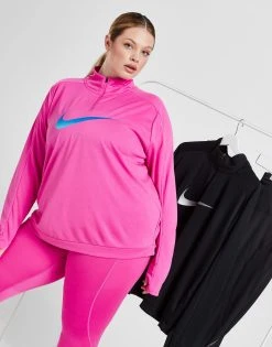 Nike Plus Size Swoosh 1/4 Zip Top