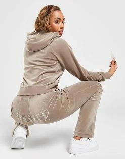 JUICY COUTURE Diamante Velour Track Pants