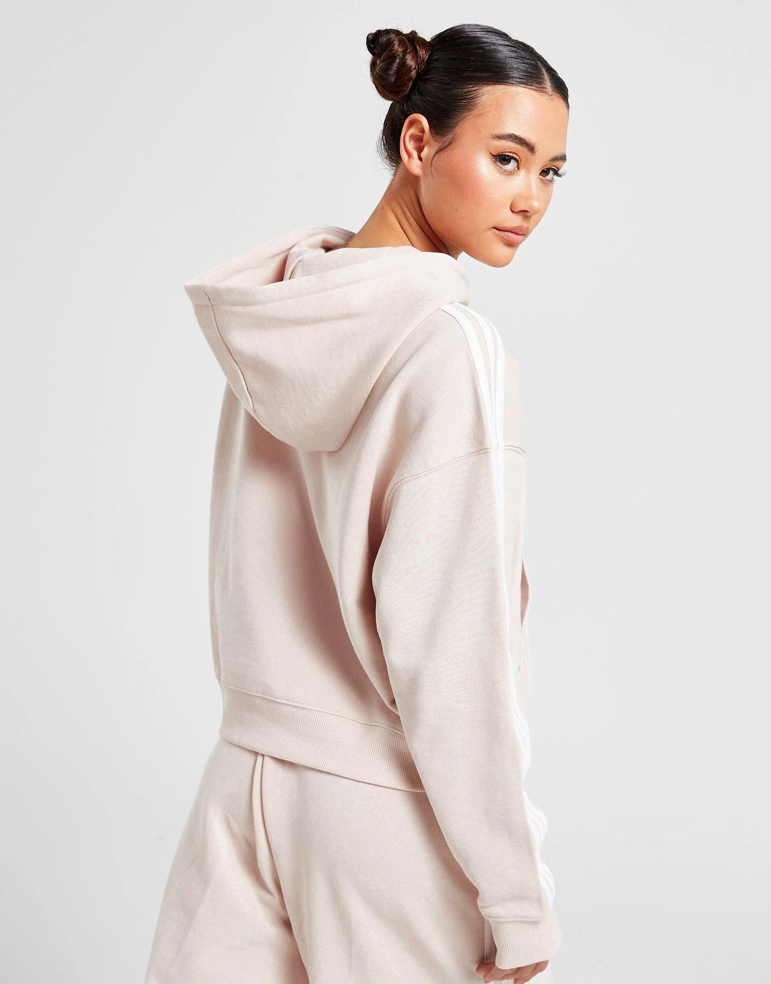 Adidas Badge Of Sport 3-Stripes Full Zip Hoodie Dame - Billede 3